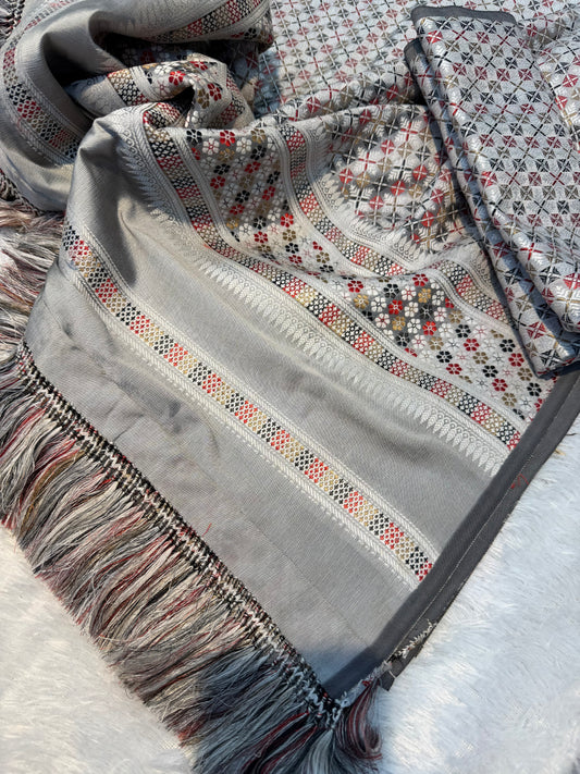 🩶 Premium Multi Full Khor: The Ultimate Earthy & Multi-Tonal Weave 🩶