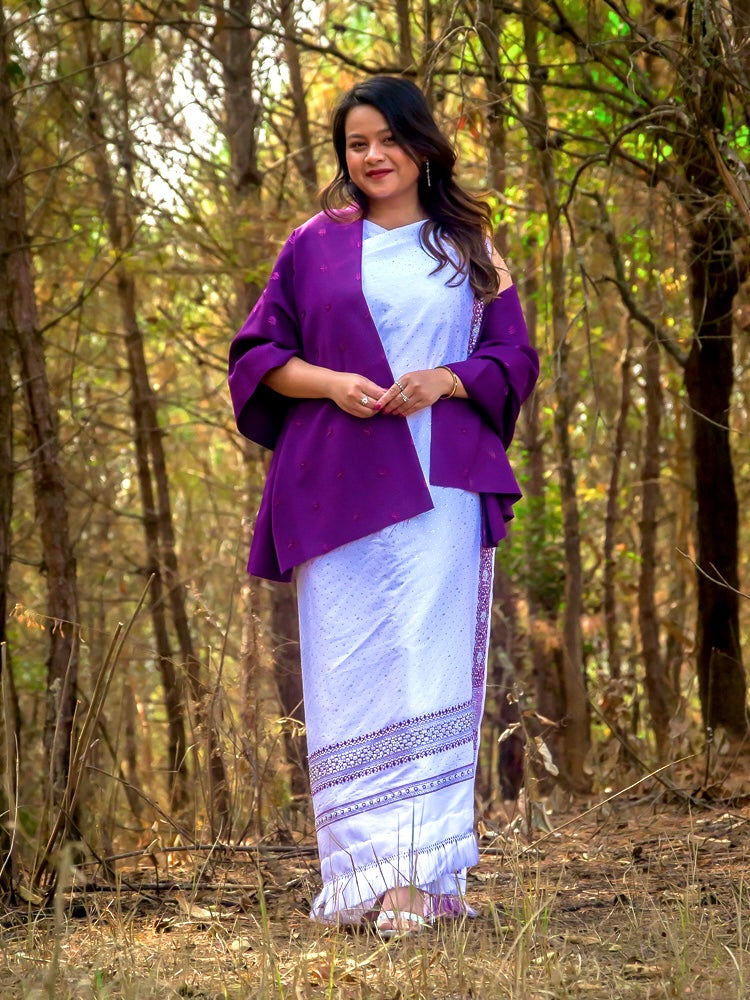 Most Demanded Delight Stone Dhara with Matching Marina shawal
